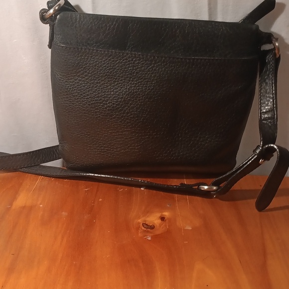 Cole Haan Black Leather Crossbody Bag - Picture 4 of 14